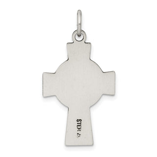 925 Sterling Silver Antiqued Irish Cross Pendant QC8193