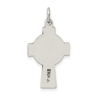 925 Sterling Silver Antiqued Small Celtic Cross Pendant