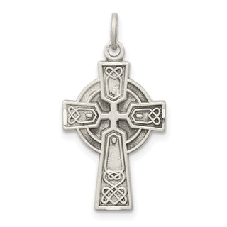 925 Sterling Silver Antiqued Small Celtic Cross Pendant