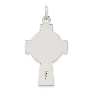 925 Sterling Silver Antiqued Irish Cross Pendant QC8195