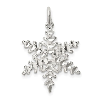 Sterling Silver Snowflake Pendant QC844