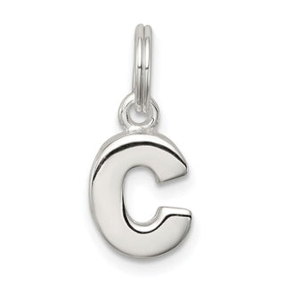 Sterling Silver C Charm