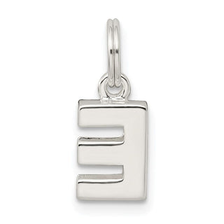 Sterling Silver E Charm