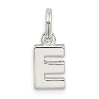 Sterling Silver E Charm