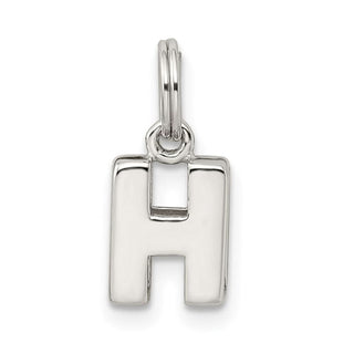 Sterling Silver H Charm