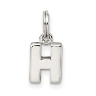 Sterling Silver H Charm