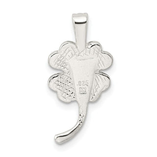 Sterling Silver 4-Leaf Clover Pendant QC856