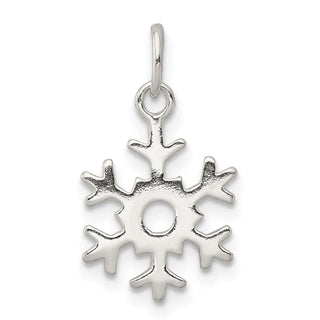 Sterling Silver Polished Snowflake Charm QC8601