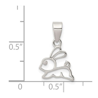 Sterling Silver Polished Bunny Pendant