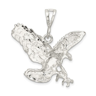 Sterling Silver Eagle Pendant QC865