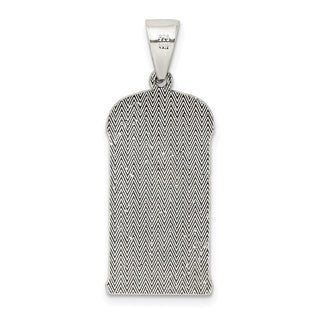 Sterling Silver Antiqued Stacked Elephants Pendant