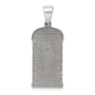 Sterling Silver Antiqued Stacked Elephants Pendant