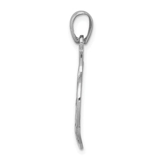 Sterling Silver Rhodium-plated Polished Celtic Pendant