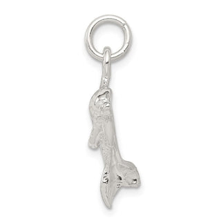 Sterling Silver Polished Dolphin Pendant QC8712