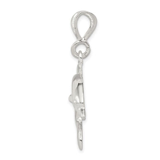 Sterling Silver Polished Dolphin Pendant QC8714