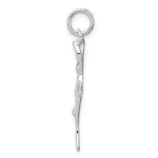 Sterling Silver Polished Ballerina Charm QC8823