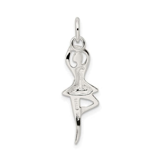 Sterling Silver Polished Ballerina Charm QC8823
