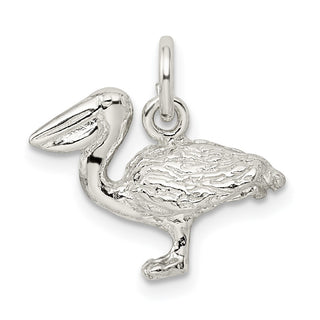 Sterling Silver Pelican Charm QC885