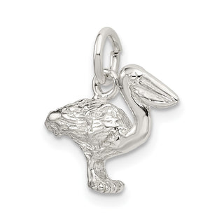 Sterling Silver Pelican Charm QC885