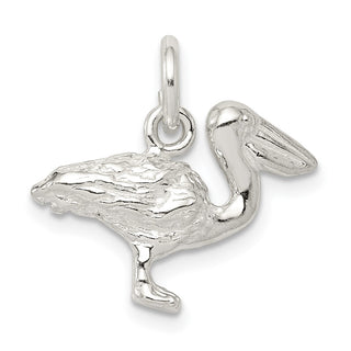 Sterling Silver Pelican Charm QC885