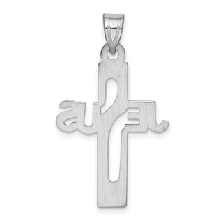 925 Sterling Silver Jesus Cross Medium Pendant
