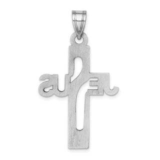 925 Sterling Silver Jesus Cross Extra Large Pendant