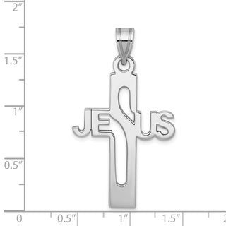 925 Sterling Silver Jesus Cross Extra Large Pendant