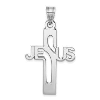 925 Sterling Silver Jesus Cross Extra Large Pendant