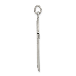925 Sterling Silver Polished and Textured Cross Pendant QC9052