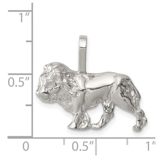 Sterling Silver Lion Pendant QC909