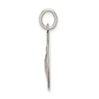 925 Sterling Silver Satin Antiqued Spanish St. Jude Thaddeus Medal Pendant