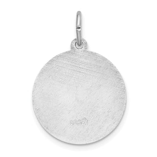 Rhodium-Plated 925 Sterling Silver Spanish St. Anthony Medal Pendant