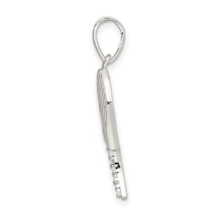 Mens 925 Sterling Silver Polished Wing Pendant