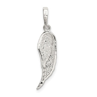 Mens 925 Sterling Silver Polished Wing Pendant