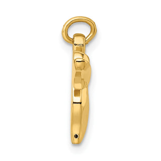 Gold-Plated Sterling Silver Small Chai Pendant - 20 x 16mm, Polished