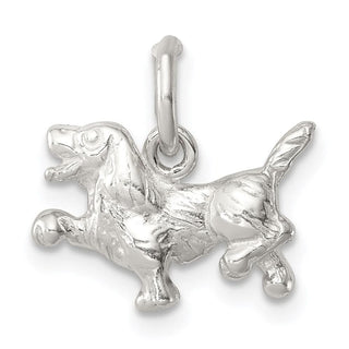 Sterling Silver Dog Charm QC923