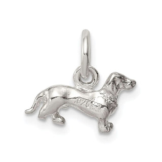 Sterling Silver Dog Charm QC924