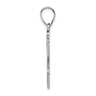 Rhodium-Plated Sterling Silver Enamel Autism w/Smiley Face Handprint Pendant