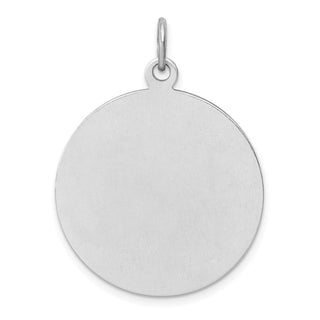 Sterling Silver Rhodium-plated Enamel St. Christopher Medal Pendant QC9418