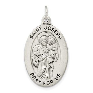 Sterling Silver St. Joseph Medal Pendant