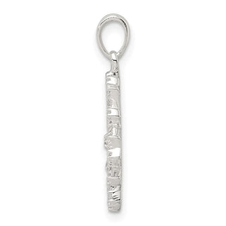 Sterling Silver CZ Snowflake Pendant QC9546