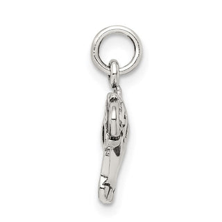 Sterling Silver Antiqued Elephant Charm
