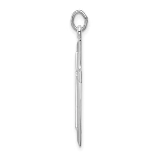 Sterling Silver Rhodium-plated Cross Pendant QC9685