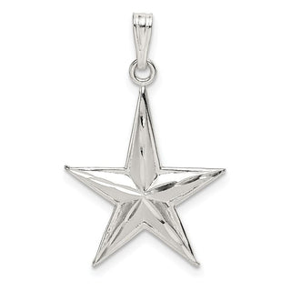 Sterling Silver Star Pendant QC9765
