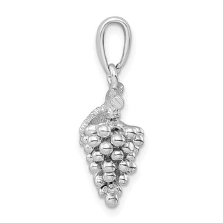 Sterling Silver Polished 3D Grapes Pendant