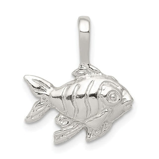 Sterling Silver Fish Pendant QC980