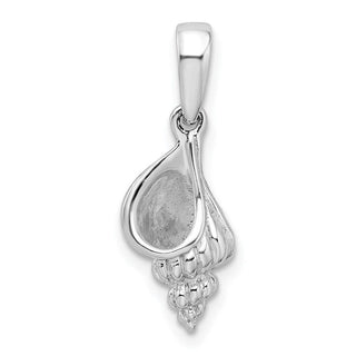 Sterling Silver Polished 3D Wentletrap Shell Pendant