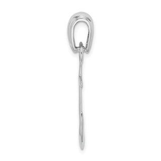 Sterling Silver Polished 3D Anchor Pendant QC9879