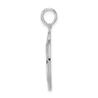 Sterling Silver Textured Key West w/Palm Tree Pendant