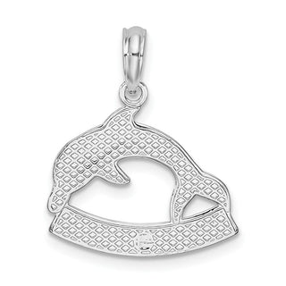 Sterling Silver Polished Key West Dolphin Pendant